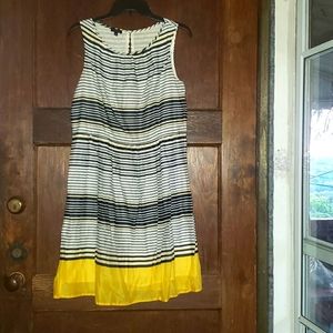 Talbots Sleeveless Striped Dress - Size 10